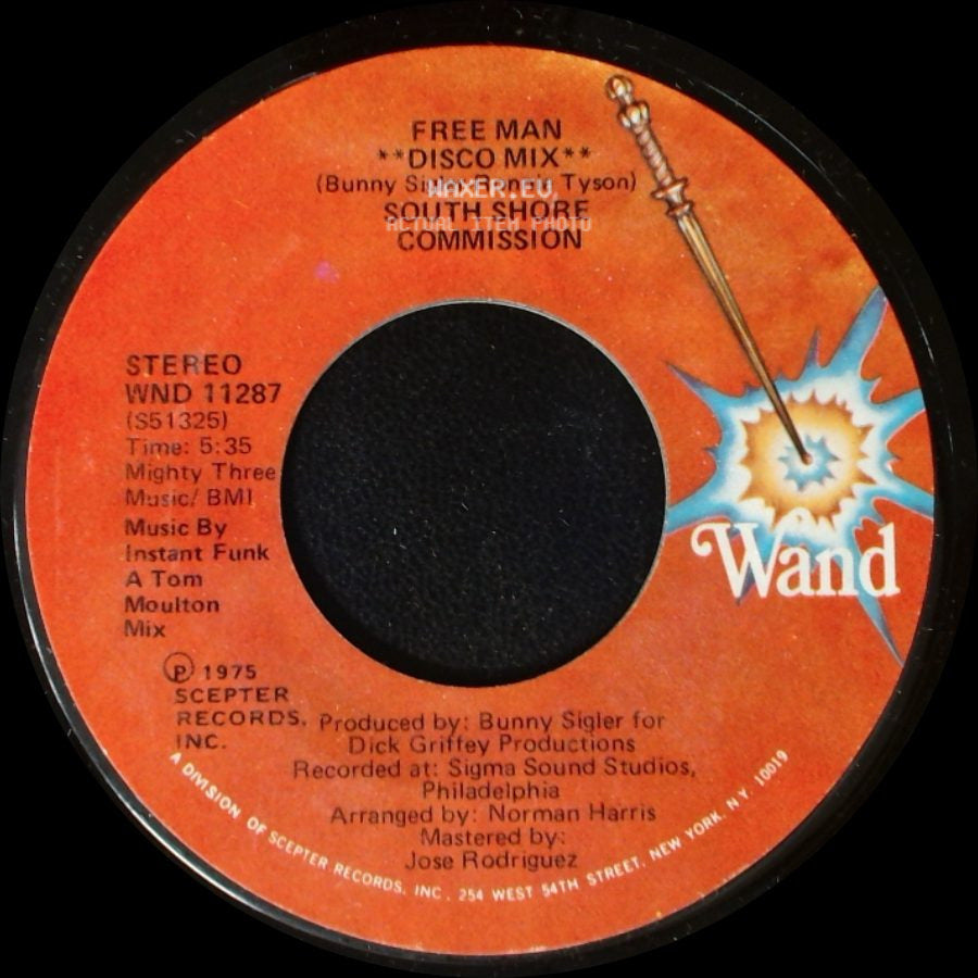 South Shore Commission - Free Man / Free Man **Disco Mix** side B
