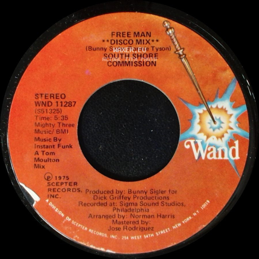 South Shore Commission - Free Man / Free Man **Disco Mix** side B