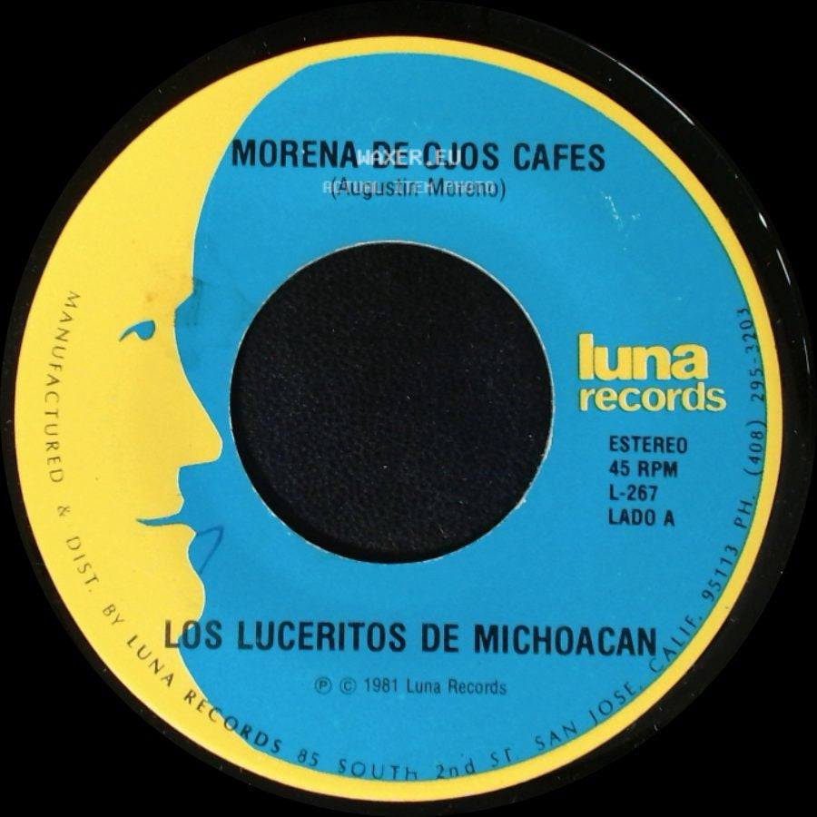 Los Luceritos De Michoacan - Morena De Ojos Cafes / Palomita De Alas Blancas side A