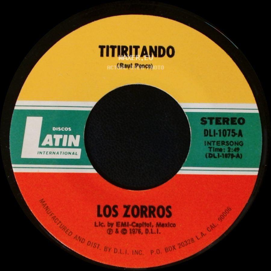 Los Zorros - Tiritando / Amargura side A