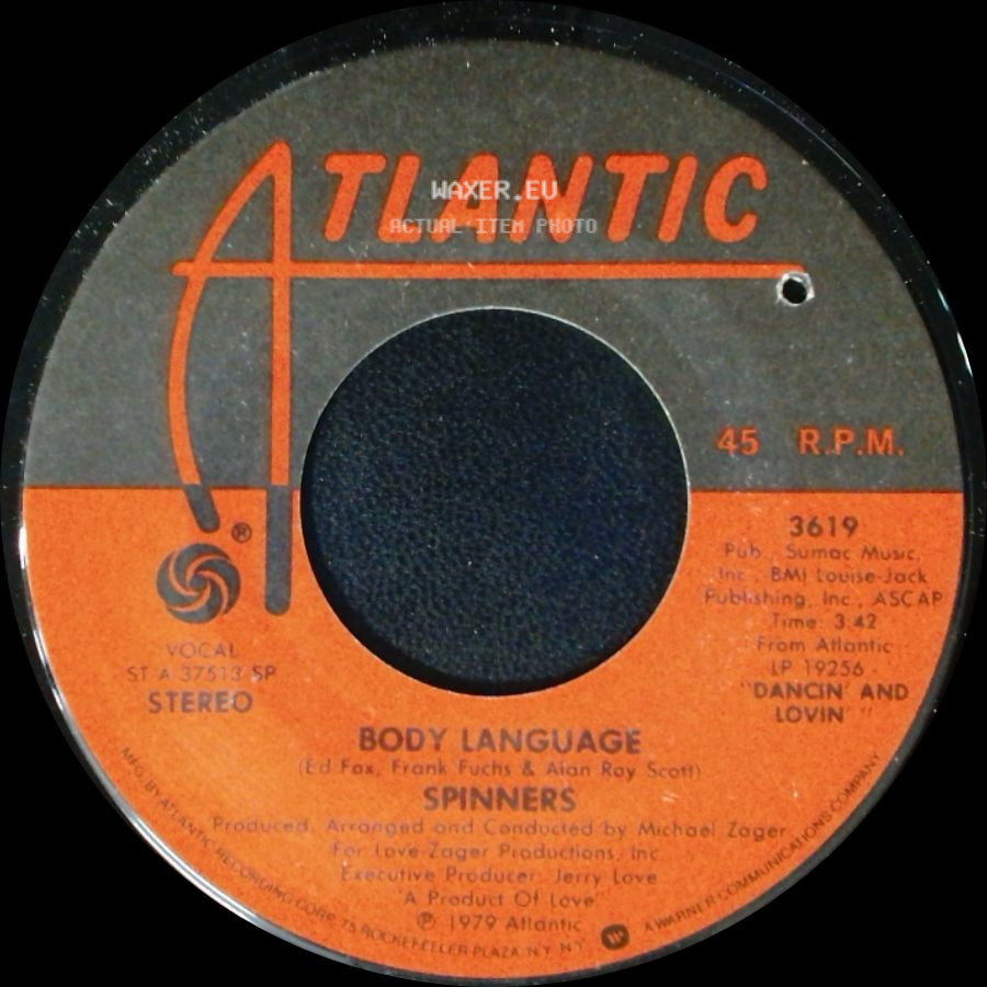 Spinners - With My Eyes / Body Language side B