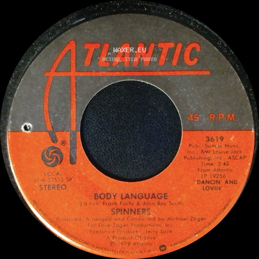 Spinners - With My Eyes / Body Language side B