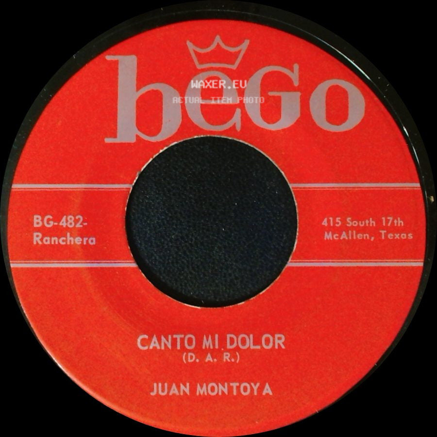 Juan Montoya - Eternamente / Canto Mi Dolor side B