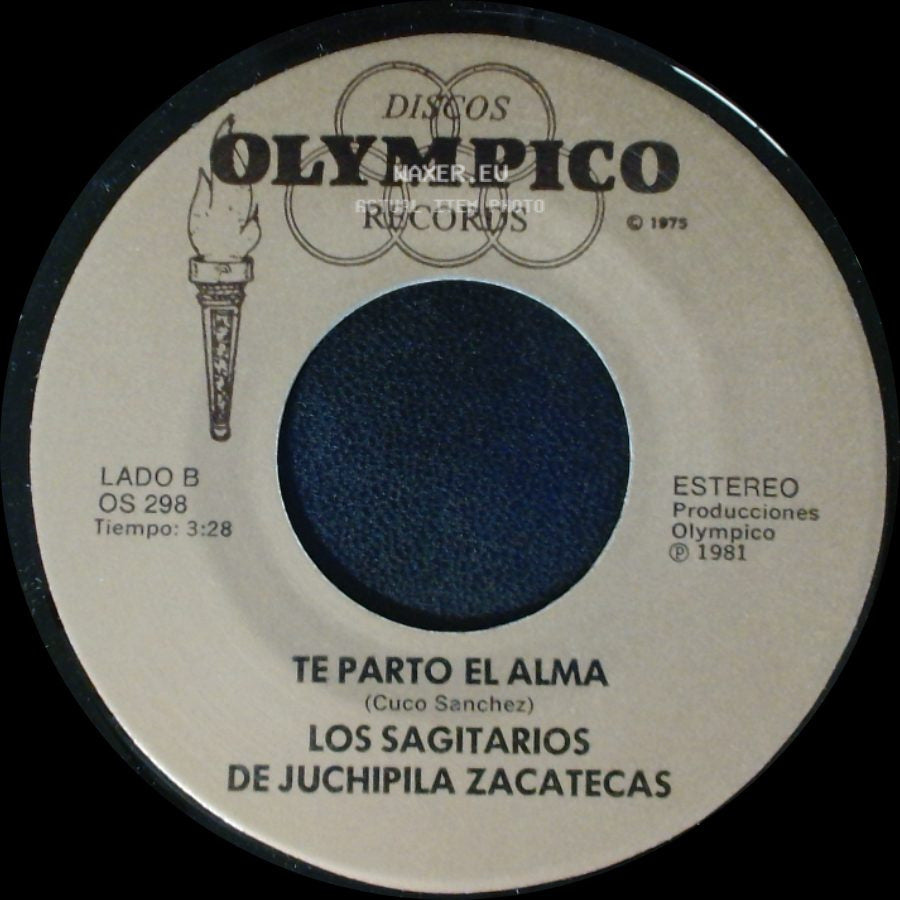 Los Sagitarios De Juchipila Zacatecas - Por Ser Borracho / Te Parto El Alma side B