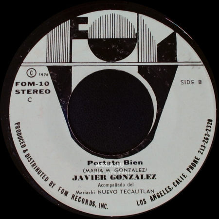 Javier Gonzalez - Sin Razon Alguna / Portate Bien side B