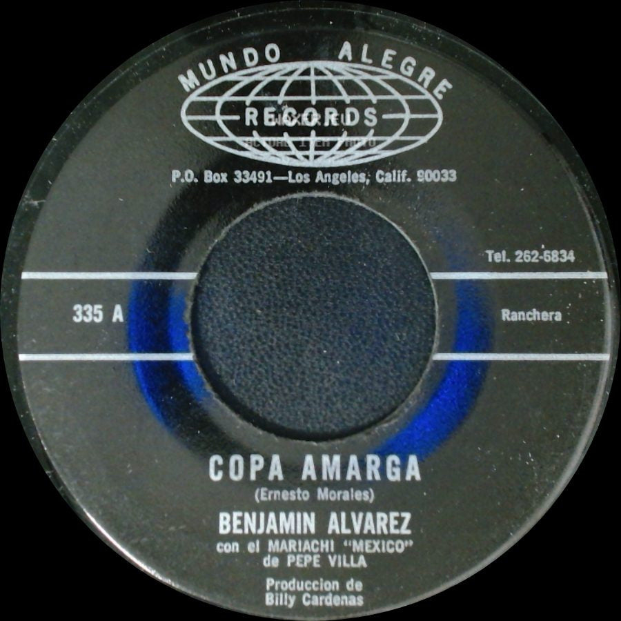Benjamin Alvarez - Copa Amarga / Tomando Para Olvidarte side A