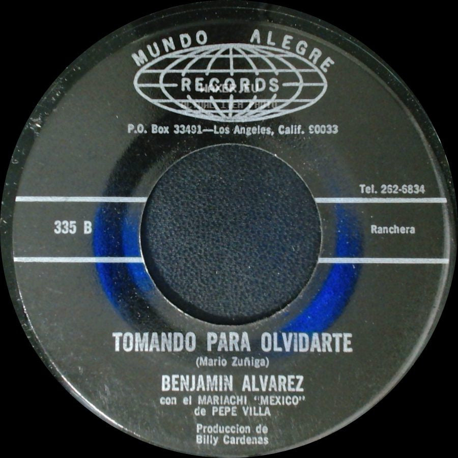 Benjamin Alvarez - Copa Amarga / Tomando Para Olvidarte side B