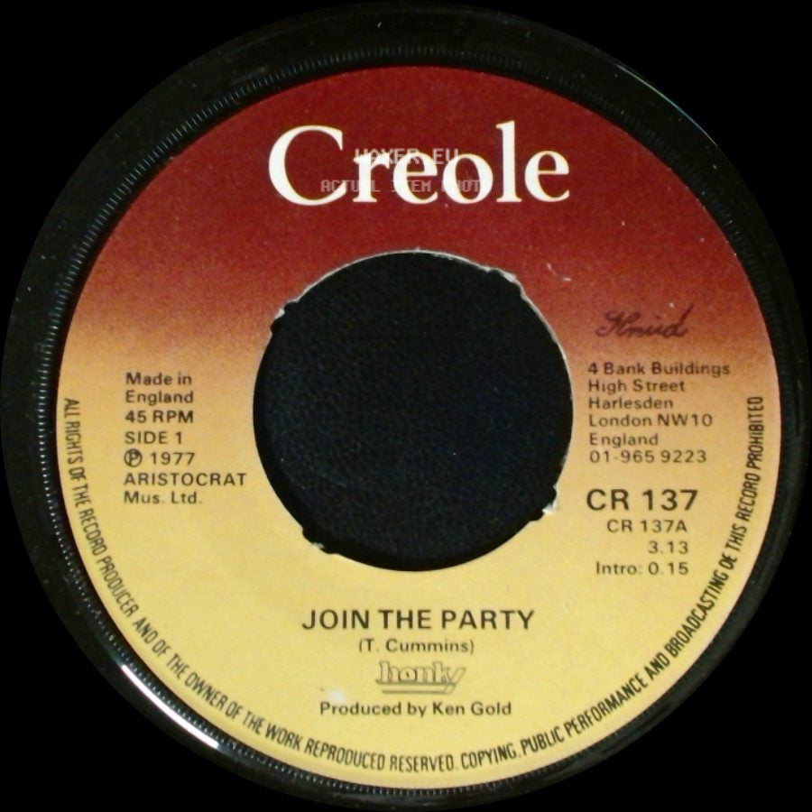 Unknown Artist - Join The Party / Party Time, Funky Time side A