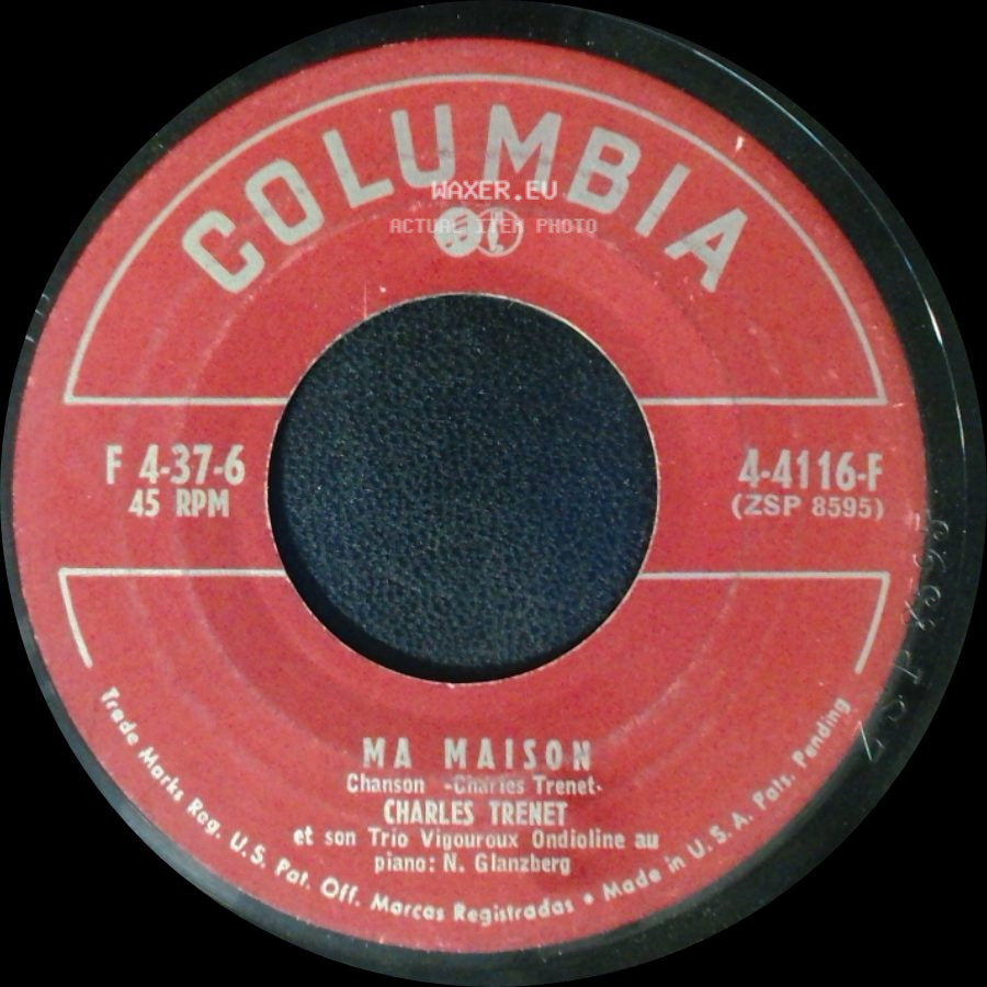 Charles Trenet - Ma Maison / De La Fenetre D'en Haut side A