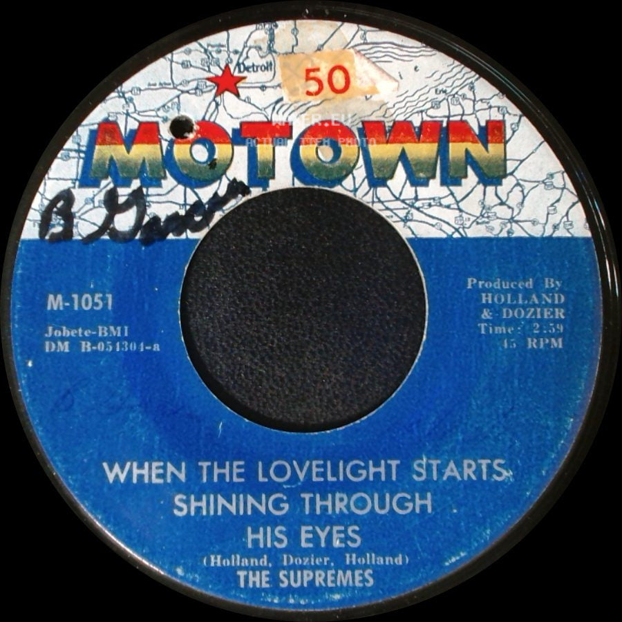 The Supremes - When The Lovelight Starts Shining Through His Eyes / Standing At The Crossroads Of Love side A