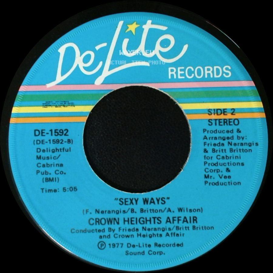 Crown Heights Affair - Do It The French Way / Sexy Ways side B
