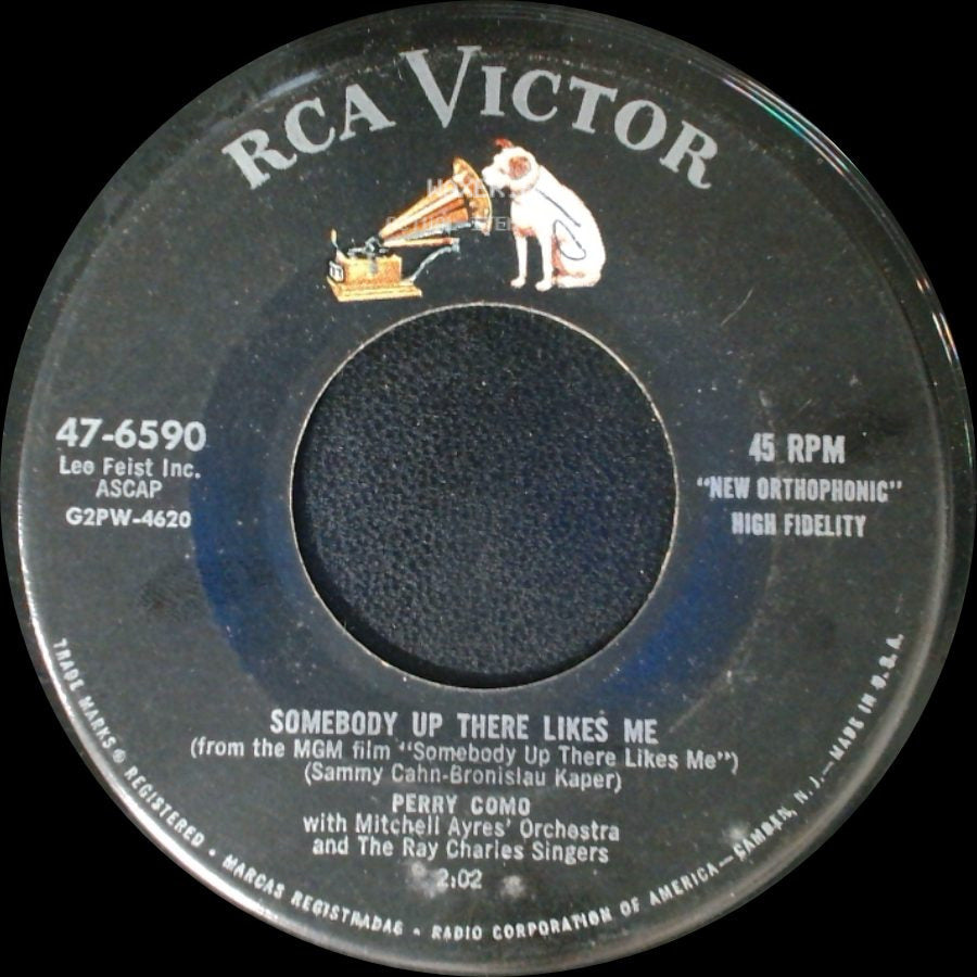Perry Como - Dream Along With Me (I'm On My Way To A Star) / Somebody Up There Likes Me side B