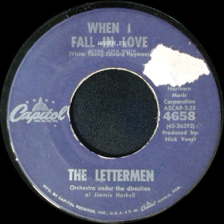 The Lettermen - Smile / When I Fall In Love side B