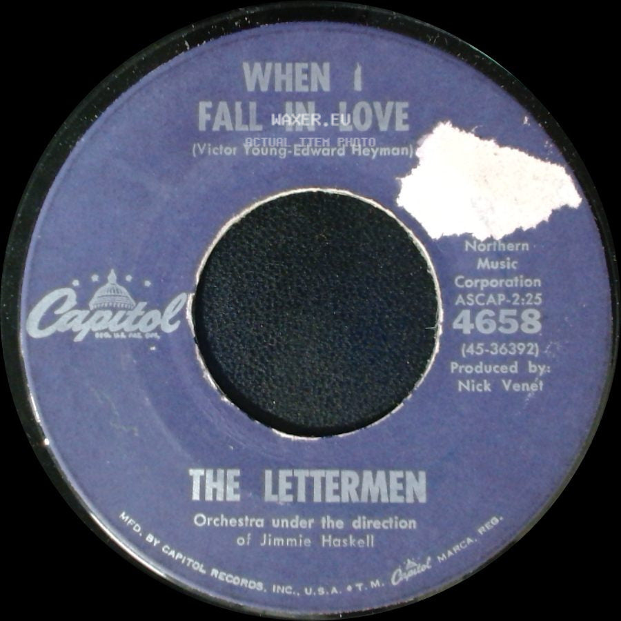 The Lettermen - Smile / When I Fall In Love side B