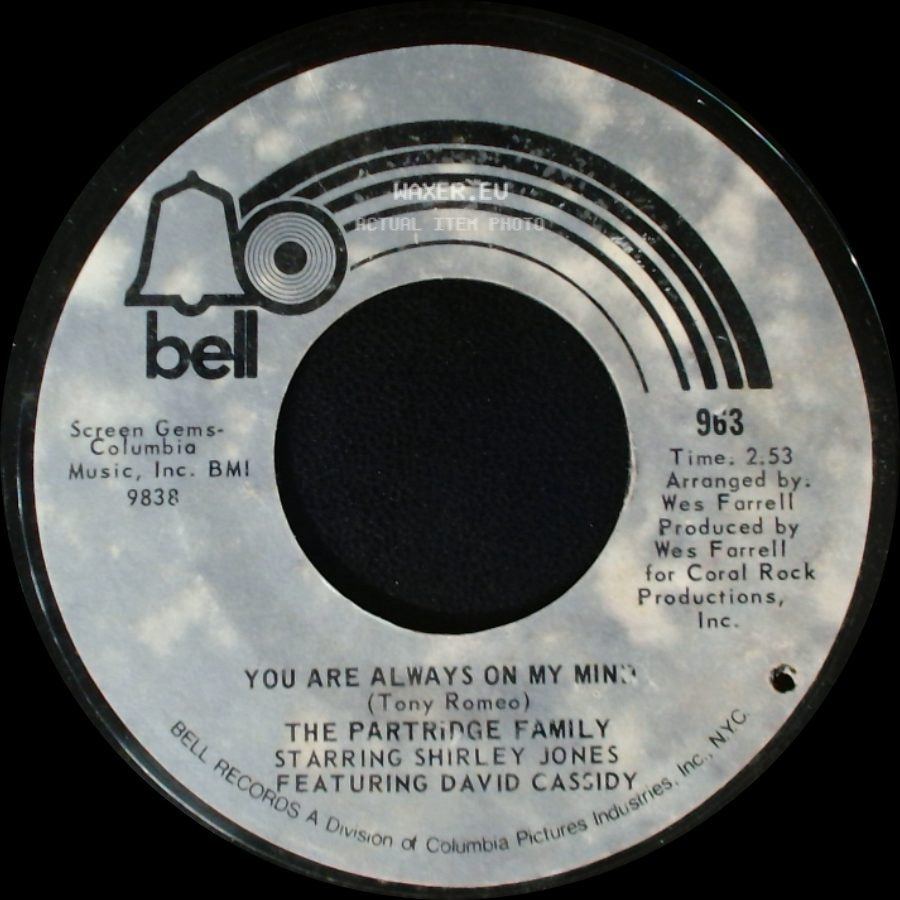 The Partridge Family - You Are Always On My Mind / Doesn't Somebody Want To Be Wanted side A