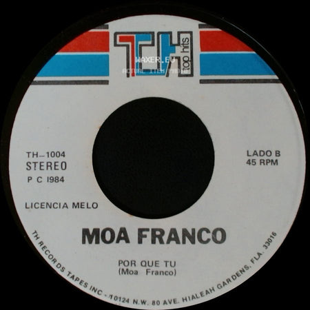 Moa Franco - Todavia No / Por Que Tu side B