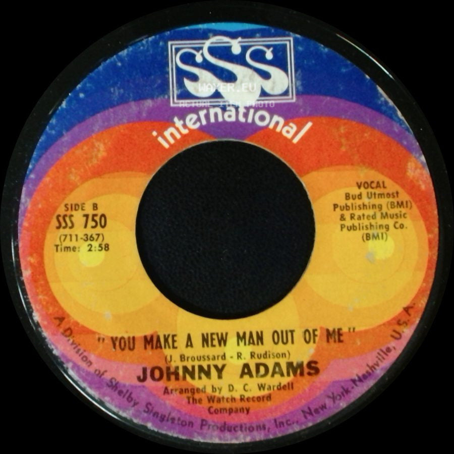 Johnny Adams - Release Me / You Make A New Man Out Of Me side B