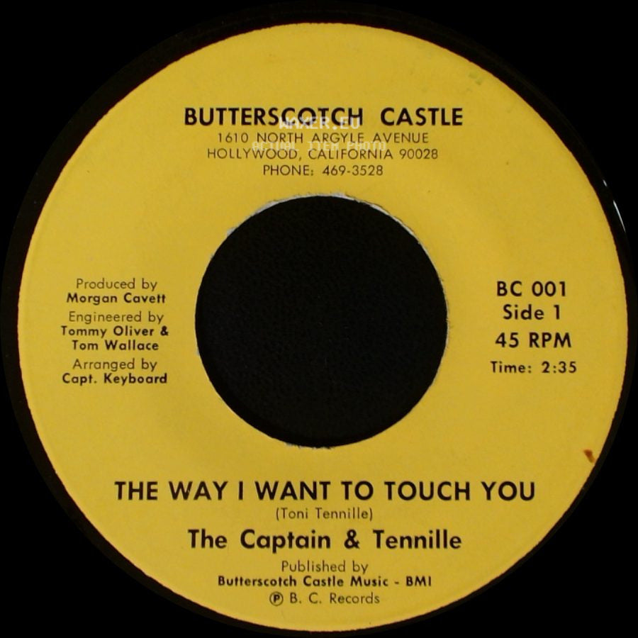 The Captain & Tennille - The Way I Want To Touch You / Disney Girls side A