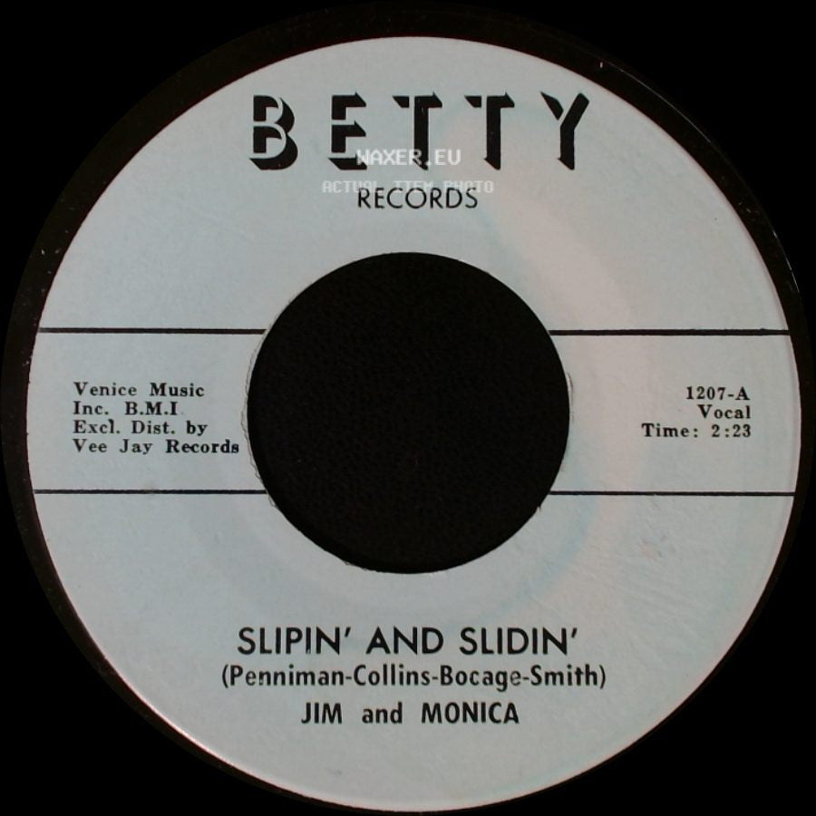 Jim And Monica - Slipin' And Slidin' / Slipin' And Slidin' side A