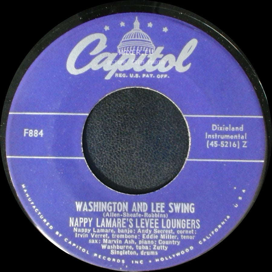 Nappy Lamare's Levee Loungers - How Come You Do Me Like You Do / Washington And Lee Swing side B