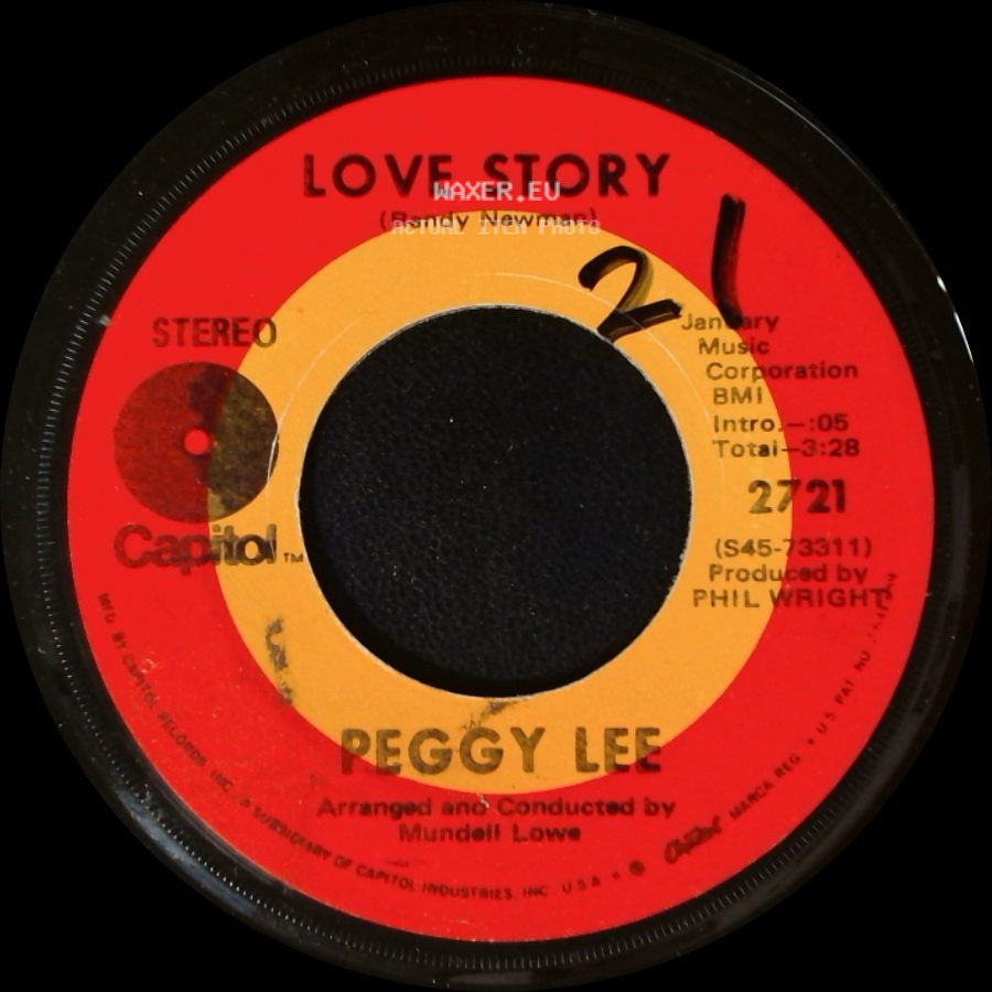 Peggy Lee - My Old Flame / Love Story (Randy Newman) side B