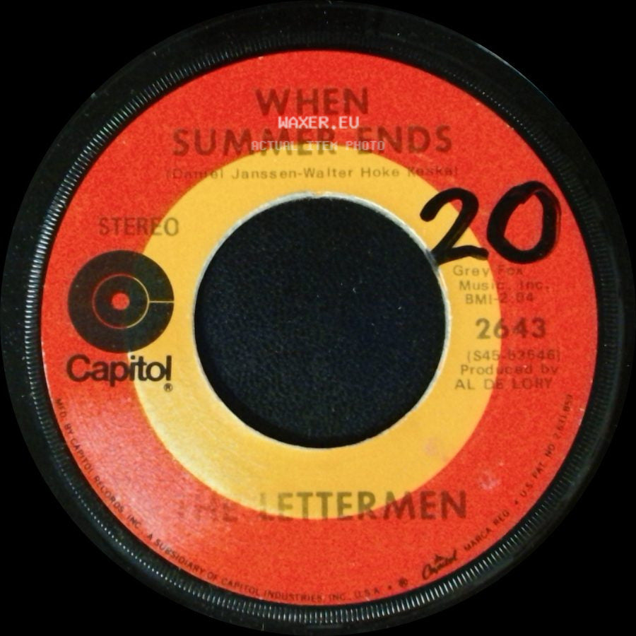 The Lettermen - Shangri-La / When Summer Ends side B