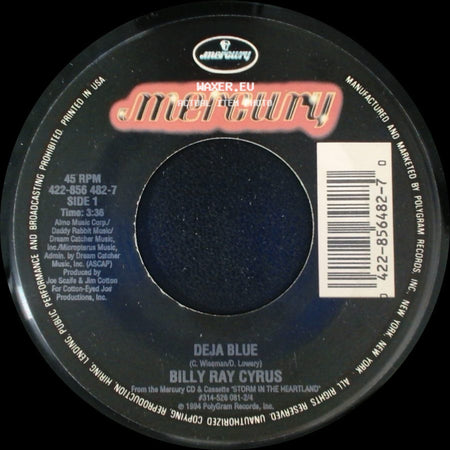 Billy Ray Cyrus - Deja Blue / A Heart With Your Name On It side A
