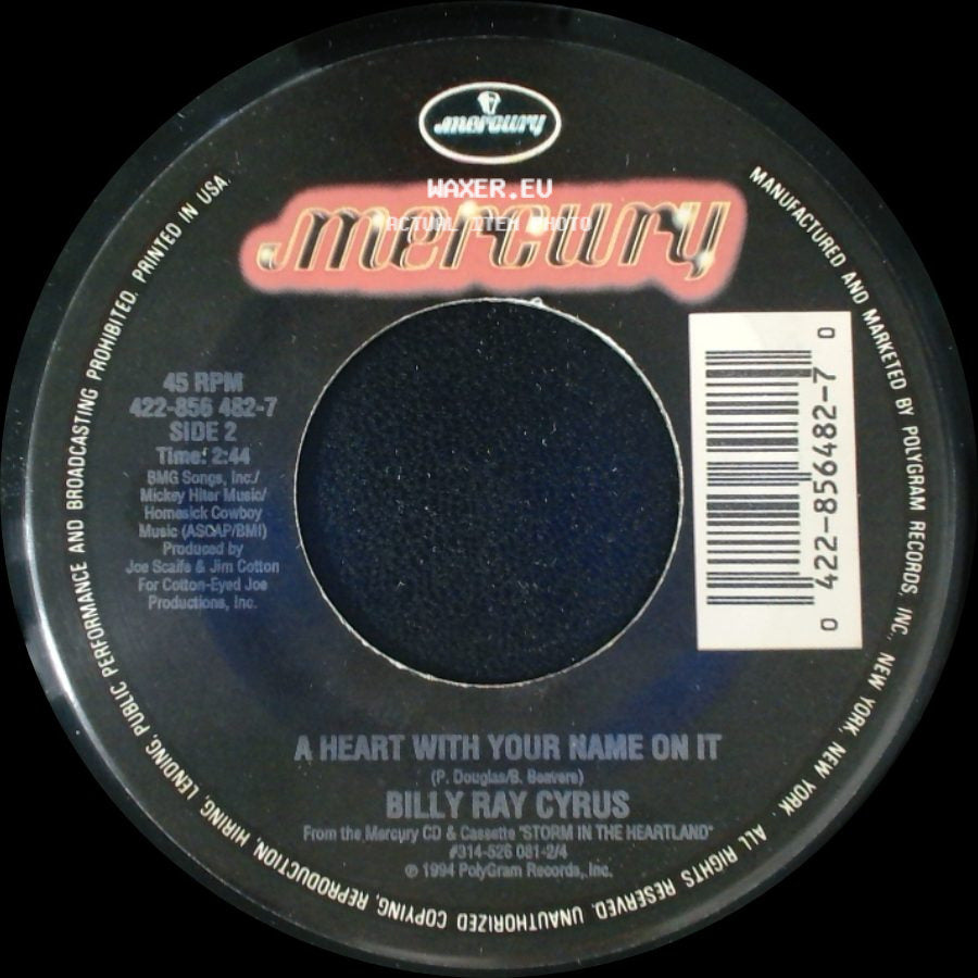 Billy Ray Cyrus - Deja Blue / A Heart With Your Name On It side B