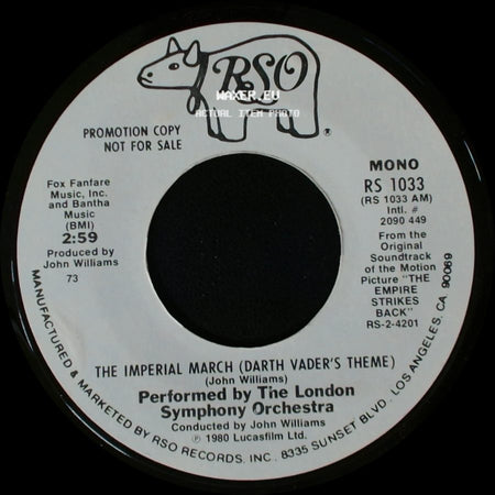 The London Symphony Orchestra - The Imperial March (Darth Vader's Theme) / The Imperial March (Darth Vader's Theme) side A