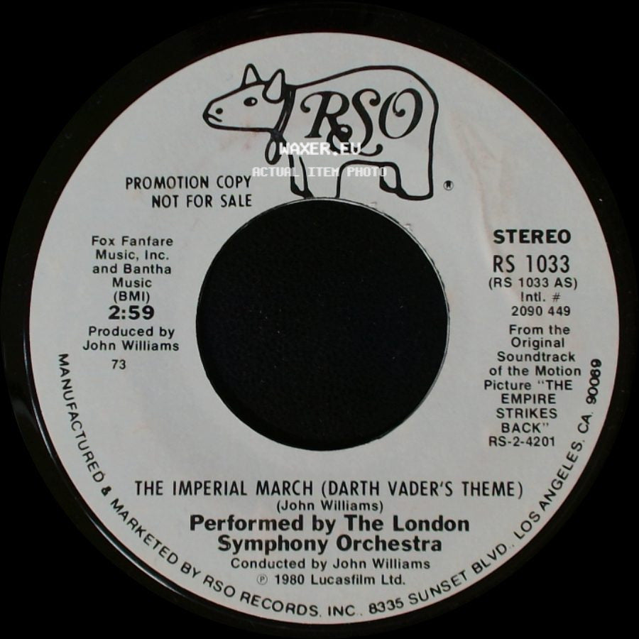 The London Symphony Orchestra - The Imperial March (Darth Vader's Theme) / The Imperial March (Darth Vader's Theme) side B