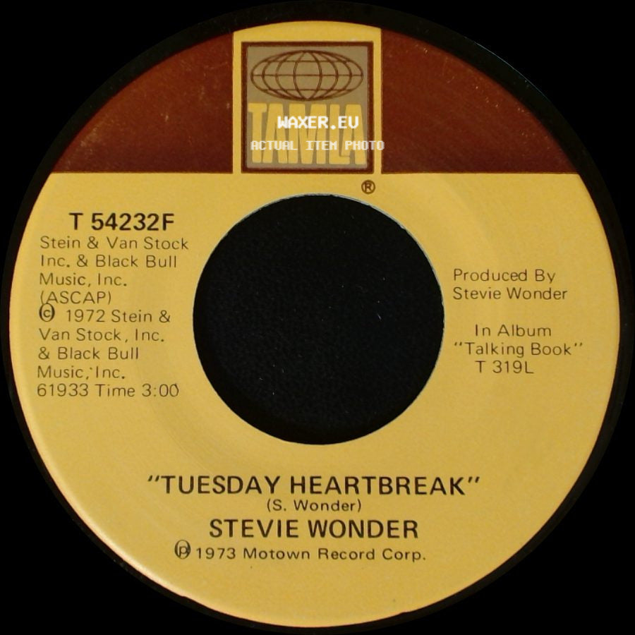 Stevie Wonder - Tuesday Heartbreak / You Are The Sunshine Of My Life side A