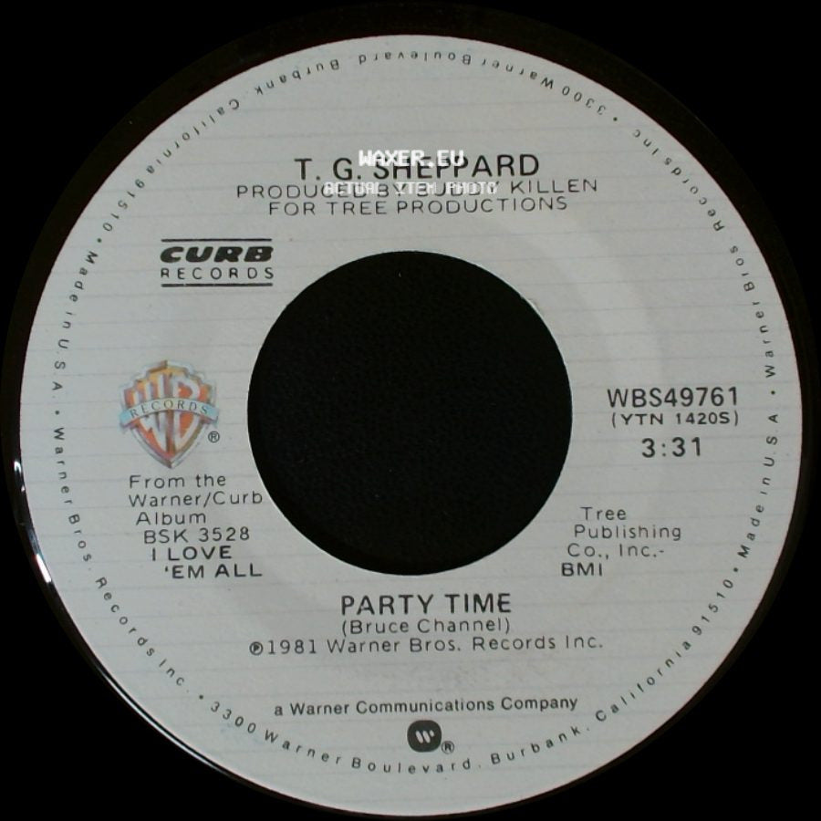 T. G. Sheppard - Party Time / You Waltzed Yourself Right Into My Life side A