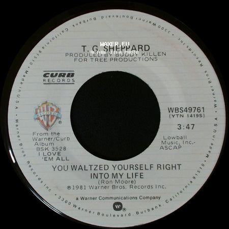 T. G. Sheppard - Party Time / You Waltzed Yourself Right Into My Life side B