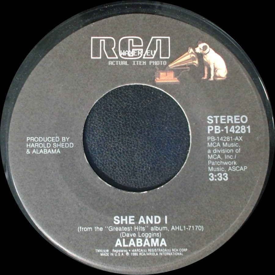 Alabama - The Fans / She And I side B