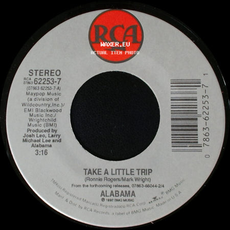 Alabama - Take A Little Trip / Pictures And Memories side A