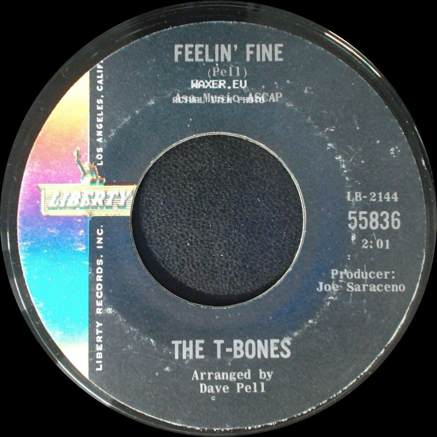 The T-Bones - No Matter What Shape (Your Stomach's In) / Feelin' Fine side B