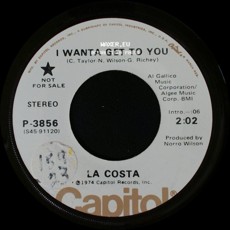 La Costa - I Wanta Get To You / I Wanta Get To You side A