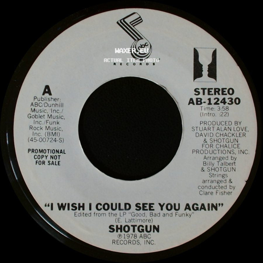 Shotgun - I Wish I Could See You Again / I Wish I Could See You Again side A