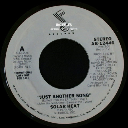 Solar Heat - Just Another Song / Just Another Song side B