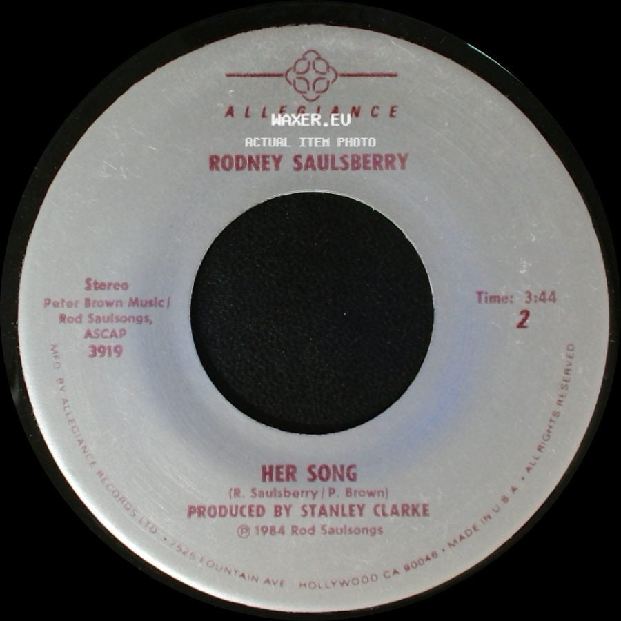 Rodney Saulsberry - I Wonder / Her Song side B