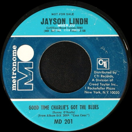 Jayson Lindh - Good Time Charlie's Got The Blues / Good Time Charlie's Got The Blues side B