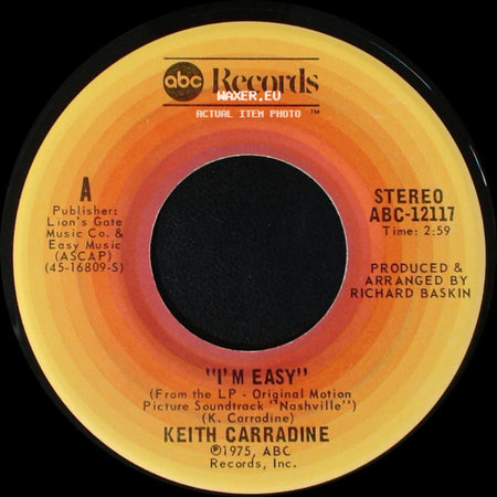 Henry Gibson / Keith Carradine - 200 Years / "I'm Easy" side B