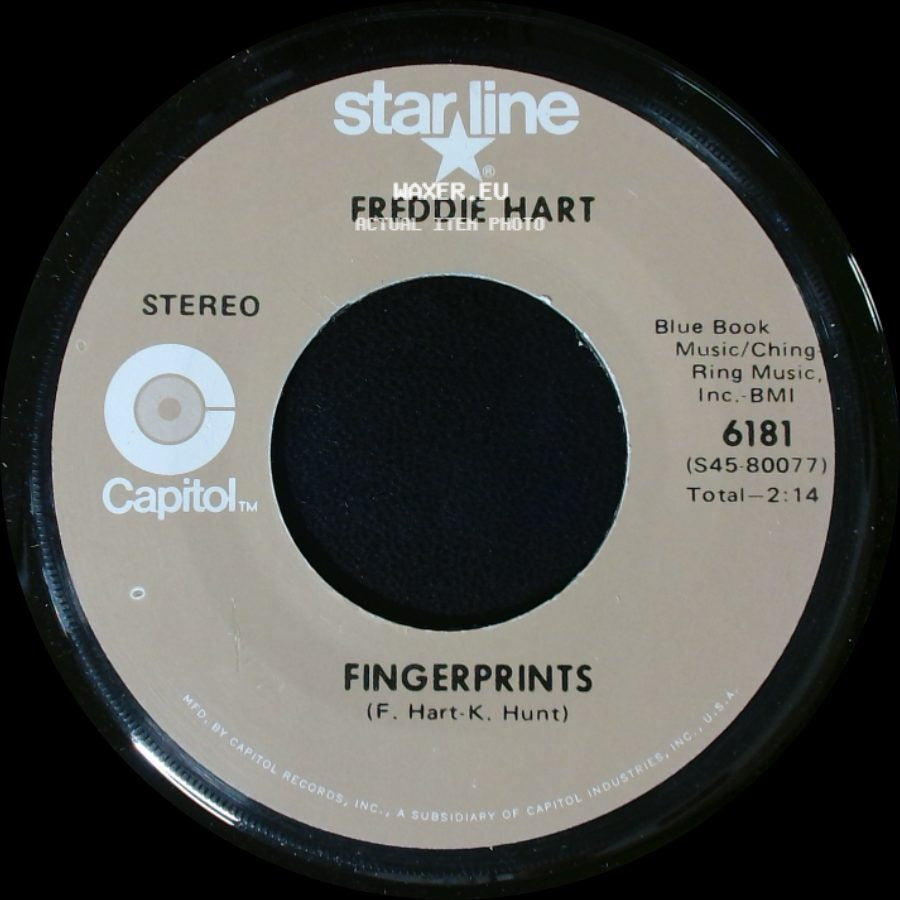 Freddie Hart - Fingerprints / The Key's In The Mailbox side A