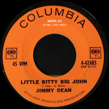 Jimmy Dean - Steel Men / Little Bitty Big John side B