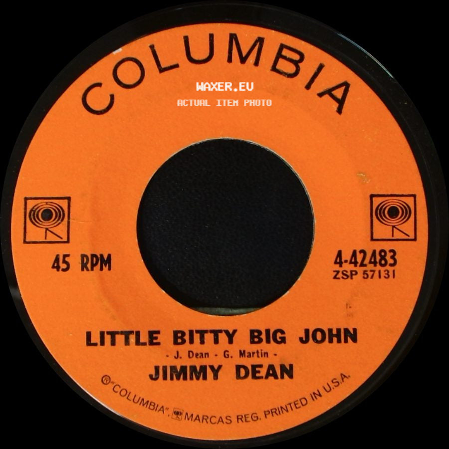Jimmy Dean - Steel Men / Little Bitty Big John side B