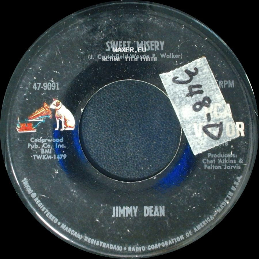 Jimmy Dean - When Somebody Mentions Your Name / Sweet Misery side B