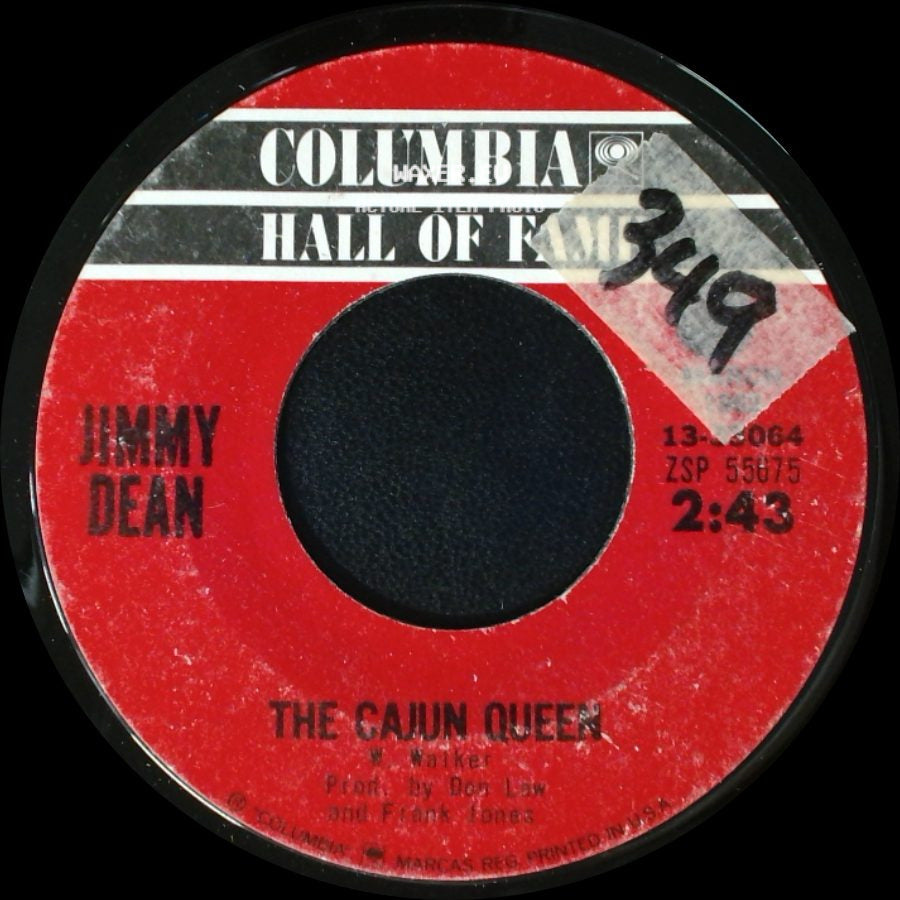 Jimmy Dean - Steel Men / The Cajun Queen side B