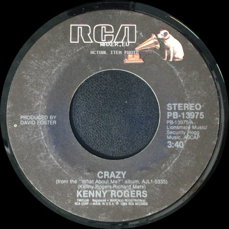 Kenny Rogers - The Stranger / Crazy side B