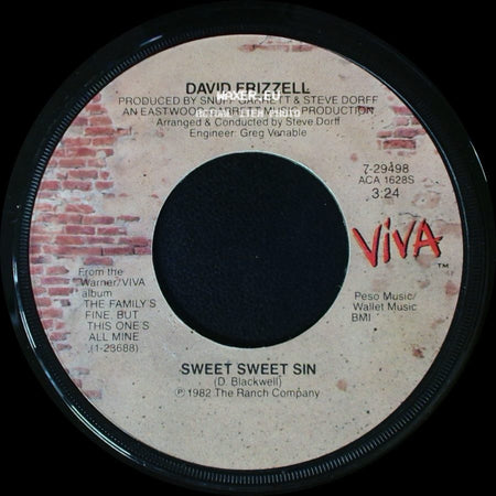 David Frizzell - A Million Light Beers Ago / Sweet Sweet Sin side B