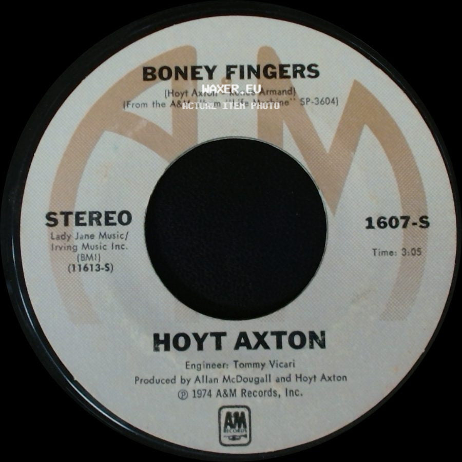 Hoyt Axton - Life Machine / Boney Fingers side B